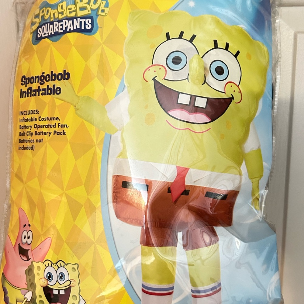 SpongeBob SquarePants Yellow Inflatable Outfit adult one size fits all